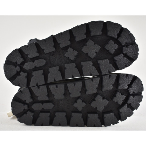 Prada Montana Nastro Criss Cross Strap Buckle Green Black Logo Flat Sandal 35.5 - Picture 16 of 16